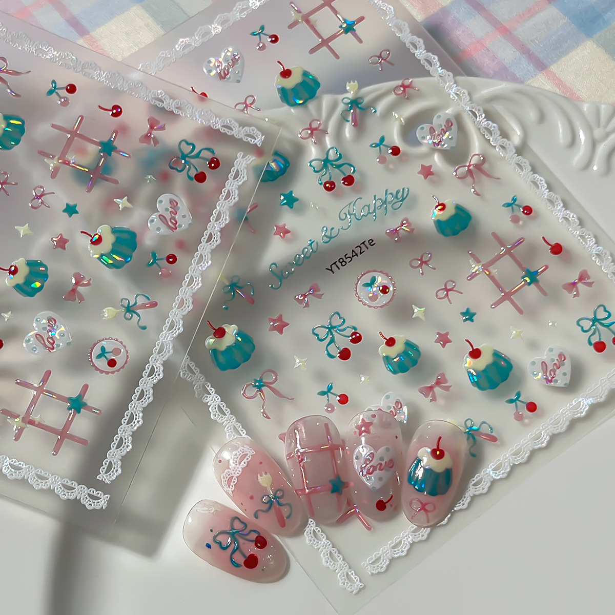 1Pcs Cute Summer Red Cherry Na - Nail Art Red Cherry review and price