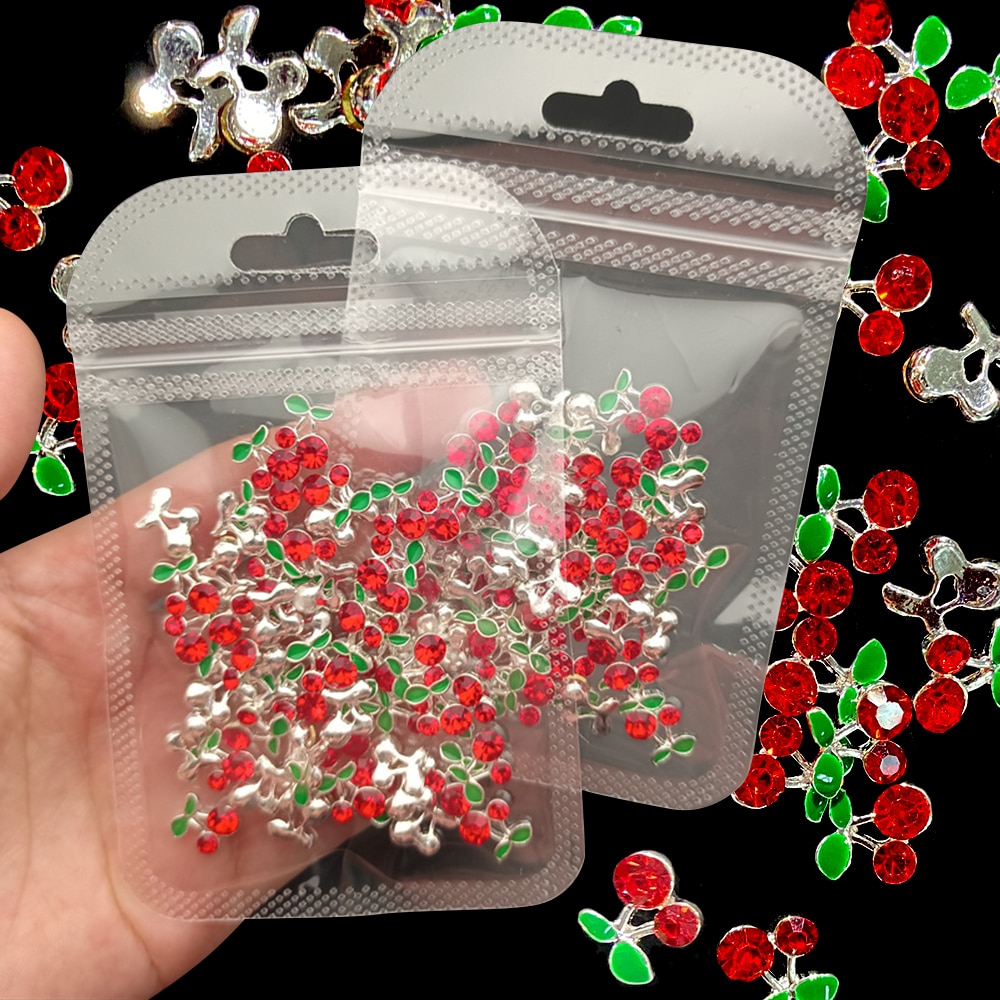 20pcs/bag Cherry Aolly Nail Ch - Nail Art Red Cherry review and price