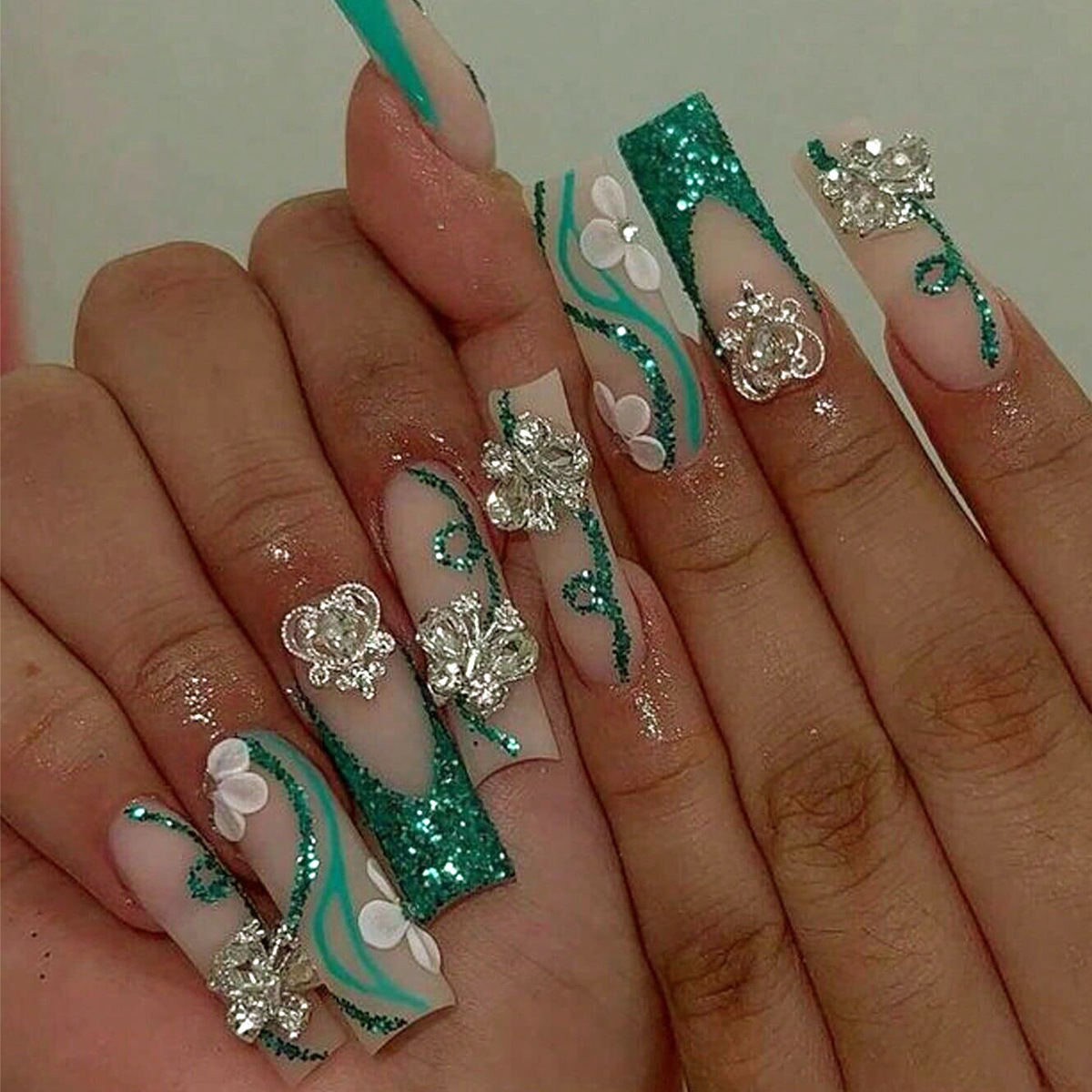 Long Coffin Press on Nails Bal - Nail Art Press On review and price