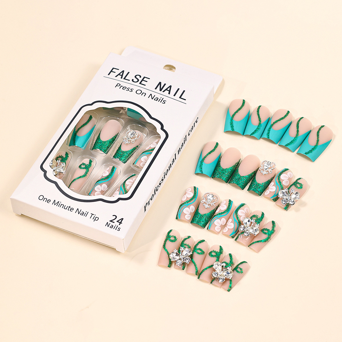 Long Coffin Press on Nails Bal - Nail Art Press On review and price