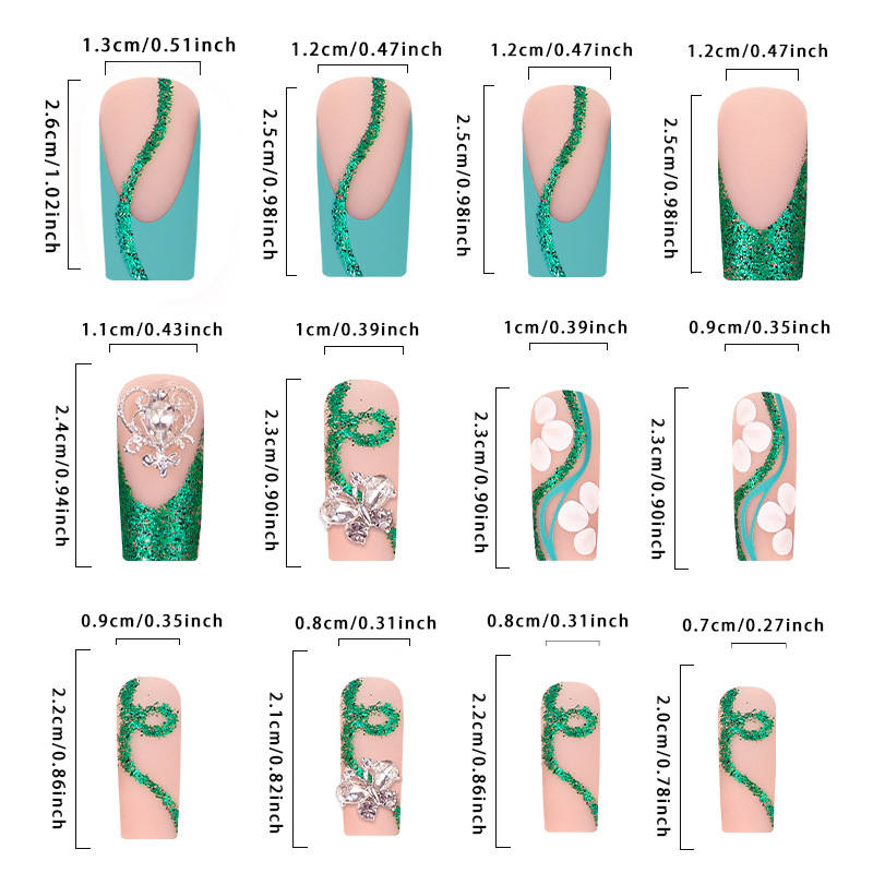 Long Coffin Press on Nails Bal - Nail Art Press On review and price