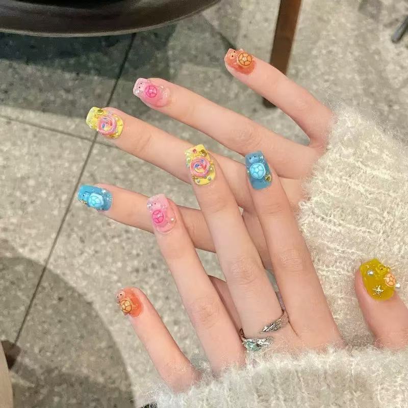 100 Mini Colorful Turtle Resin - Nail Art Quirky review and price