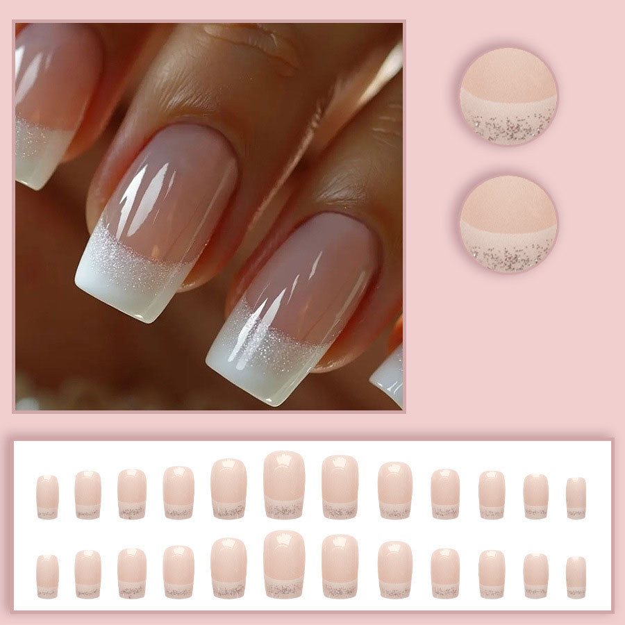 24pcs/set Medium Square fake n - Nail Art French review and price