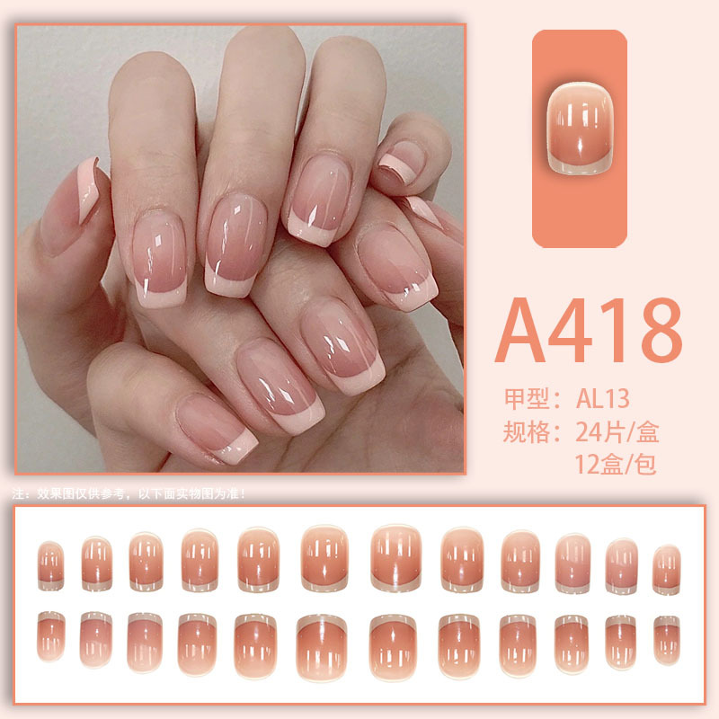 24pcs White French Square Red  - Nail Art Red Cherry review and price