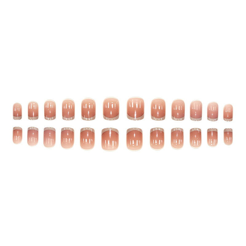 24pcs White French Square Red  - Nail Art Red Cherry review and price