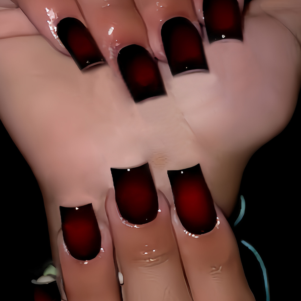 Short Square fake nails for wo - Nail Art French review and price