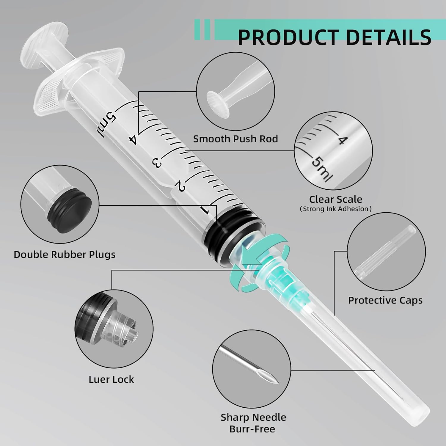 5ml Luer Lock Syringe, Suitabl - Nail Art Quirky review and price