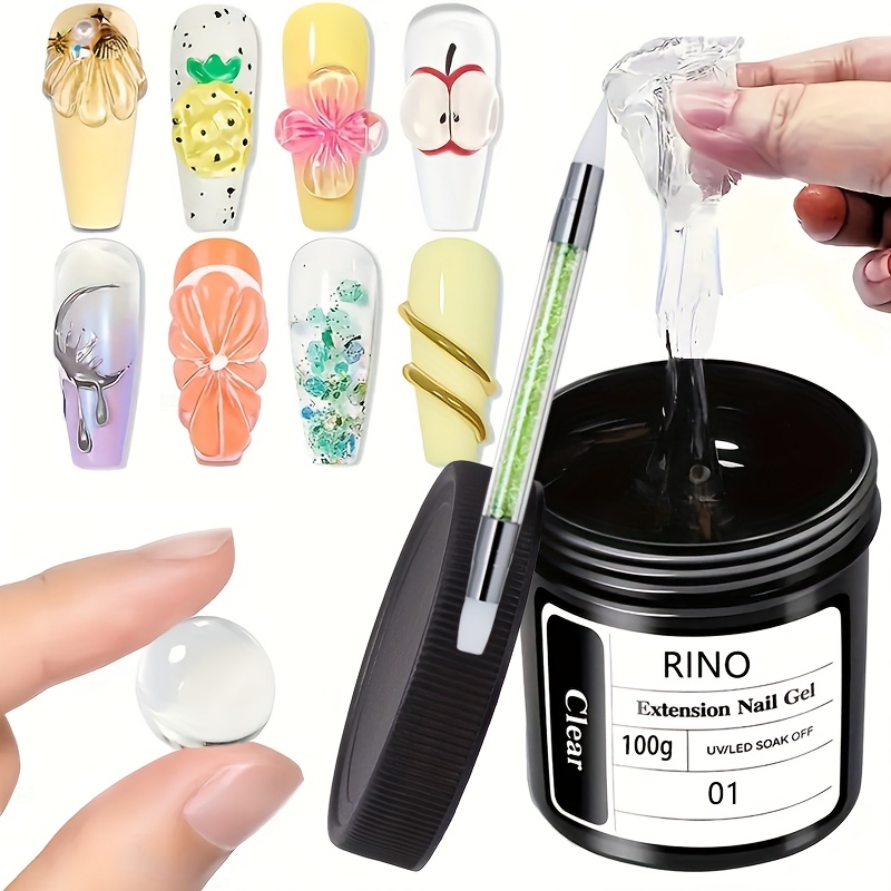 100g Clear Non-Stick Hand Exte - Nail Art Quirky review and price