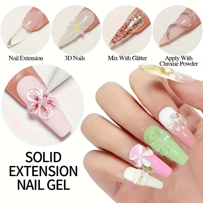 100g Clear Non-Stick Hand Exte - Nail Art Quirky review and price