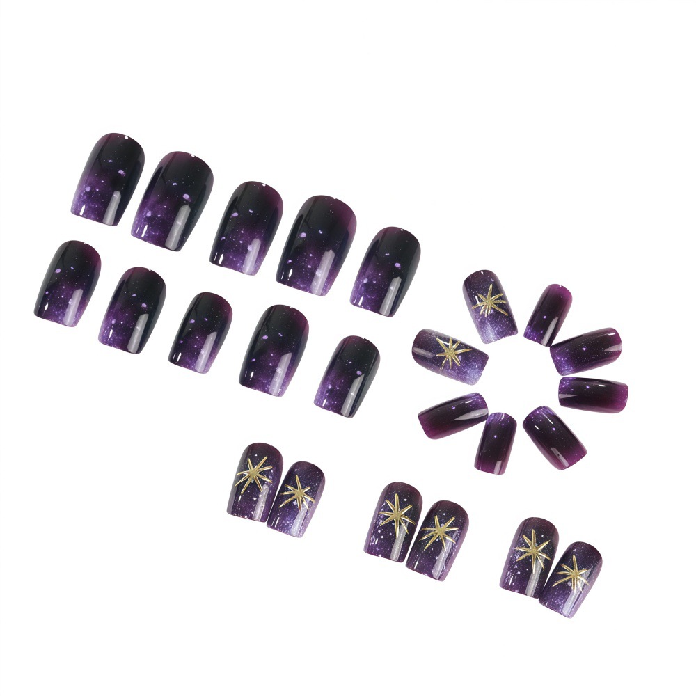 Short Medium fake nails gradie - Nail Art Press On review and price