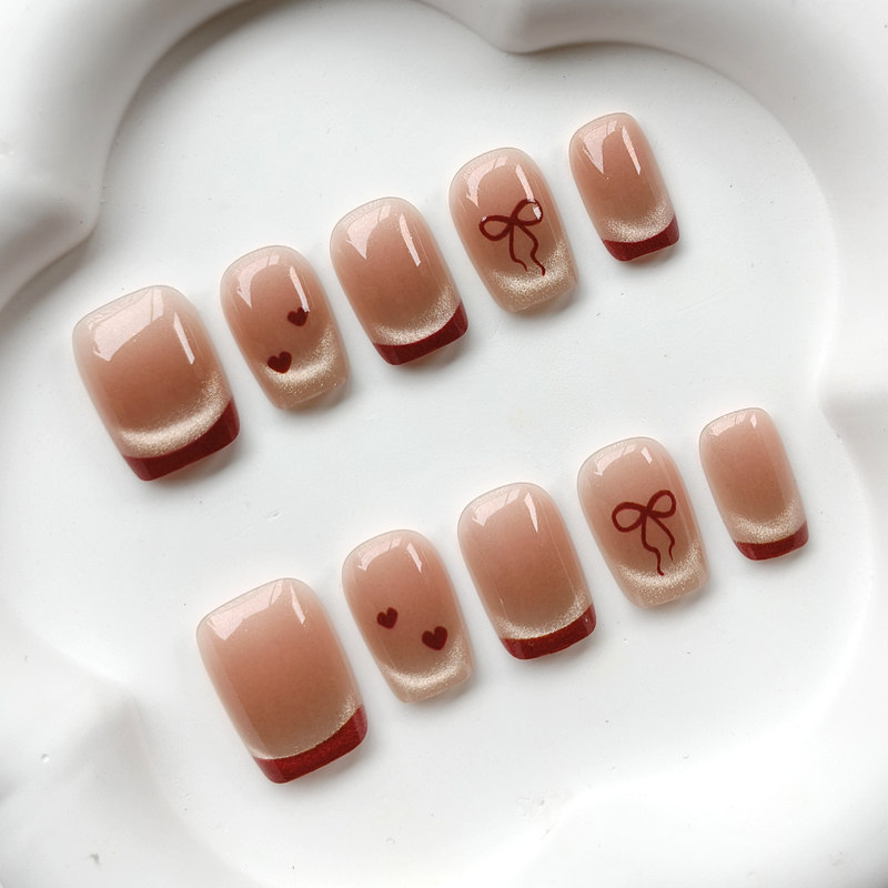 10Pcs French Style Cute Sweeth - Nail Art French review and price