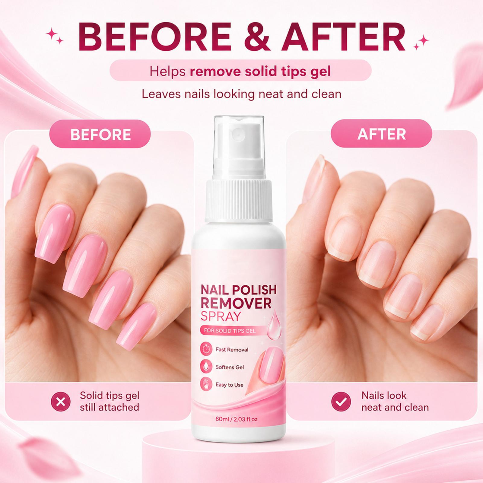 60ml Nail Remover Spray For Pr - Nail Art Press On review and price