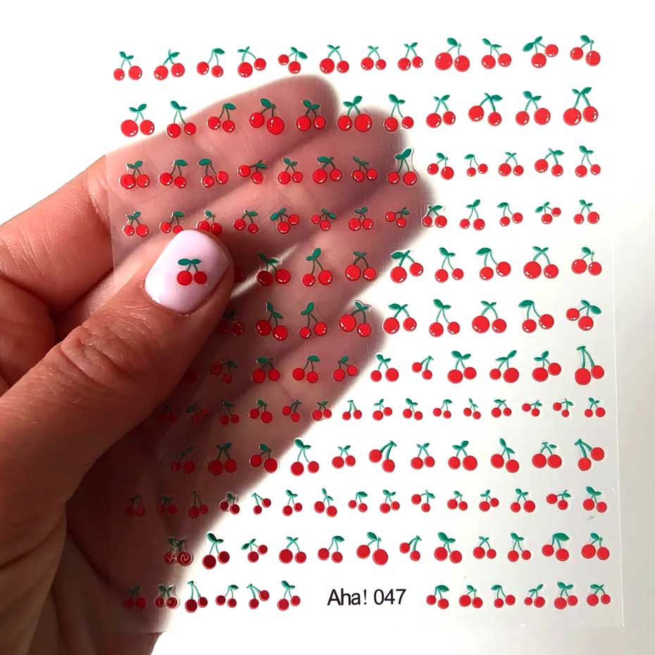 1sheet 3D Sweet Cherry Fruit N - Nail Art Red Cherry review and price