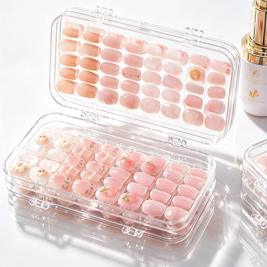Clear Foldable Press On Nail S - Nail Art Quirky review and price