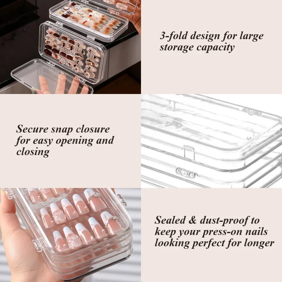 Clear Foldable Press On Nail S - Nail Art Quirky review and price