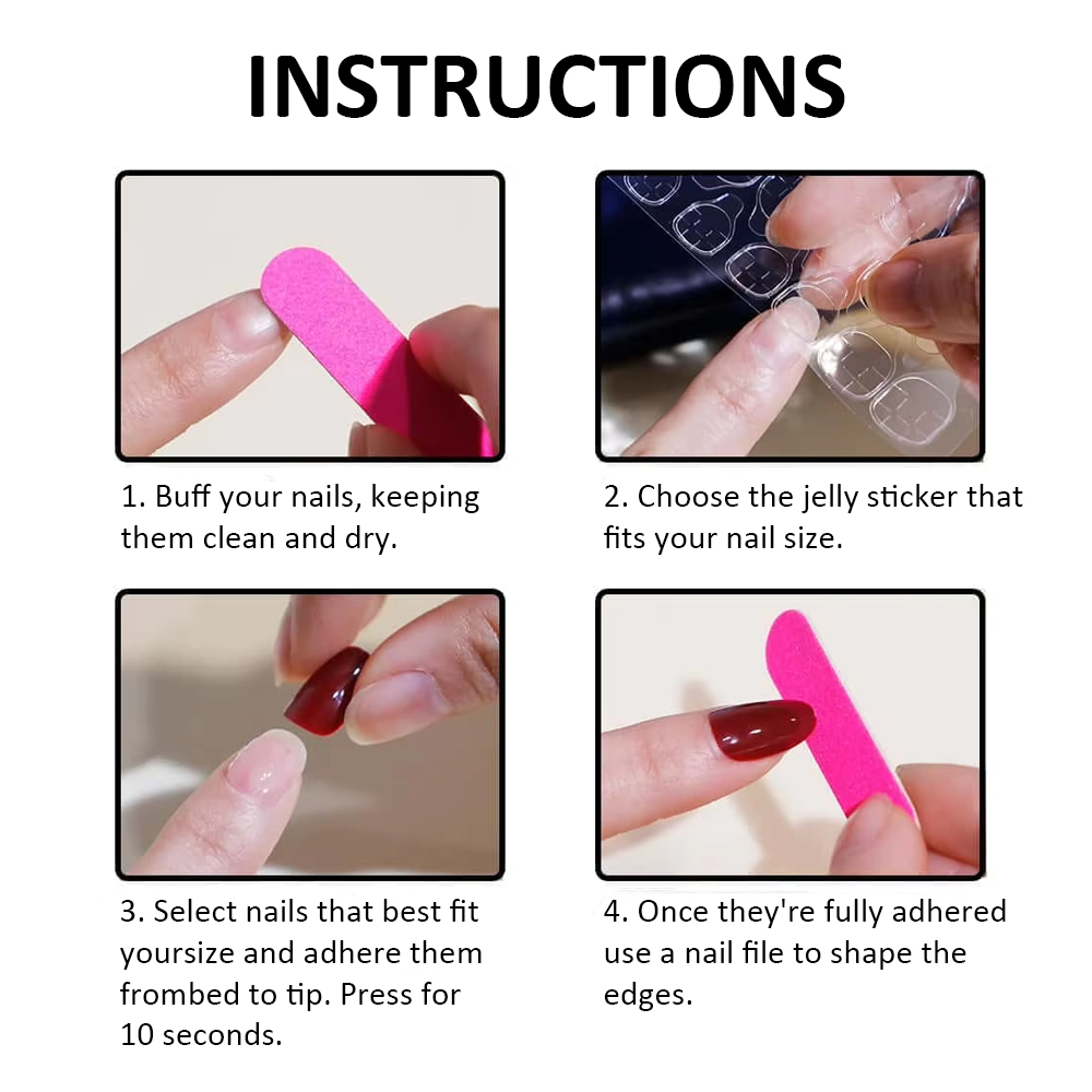 24Pcs Wine Red Flash Fake Nail - Nail Art French review and price