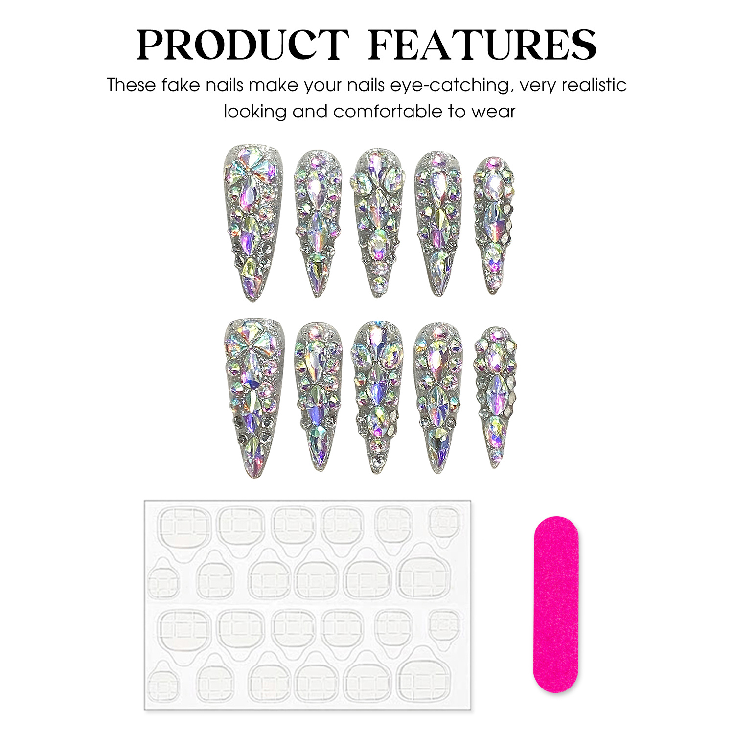 10pcs Handmade Press On Nails  - Nail Art Press On review and price