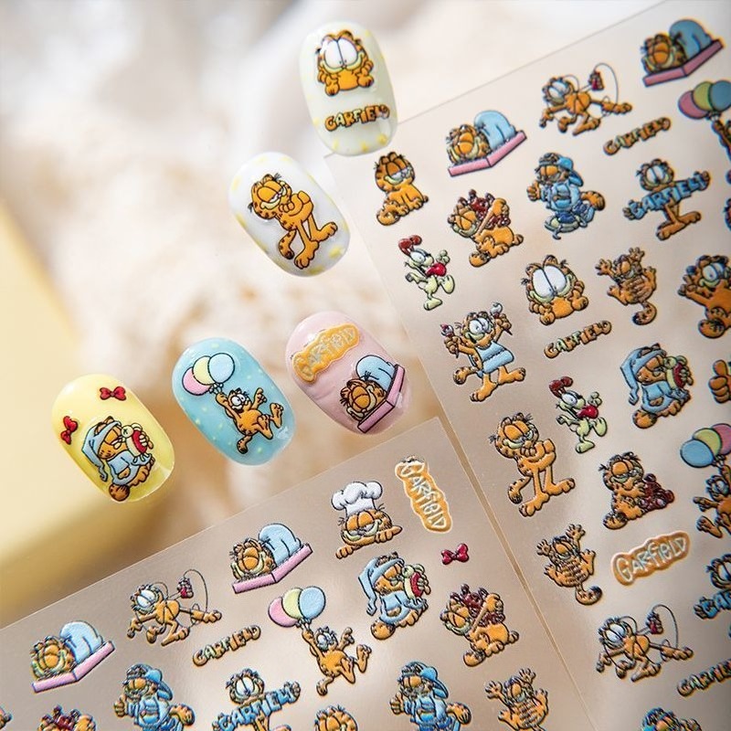 New Garfield Nail Art Stickers - Nail Art Quirky review and price
