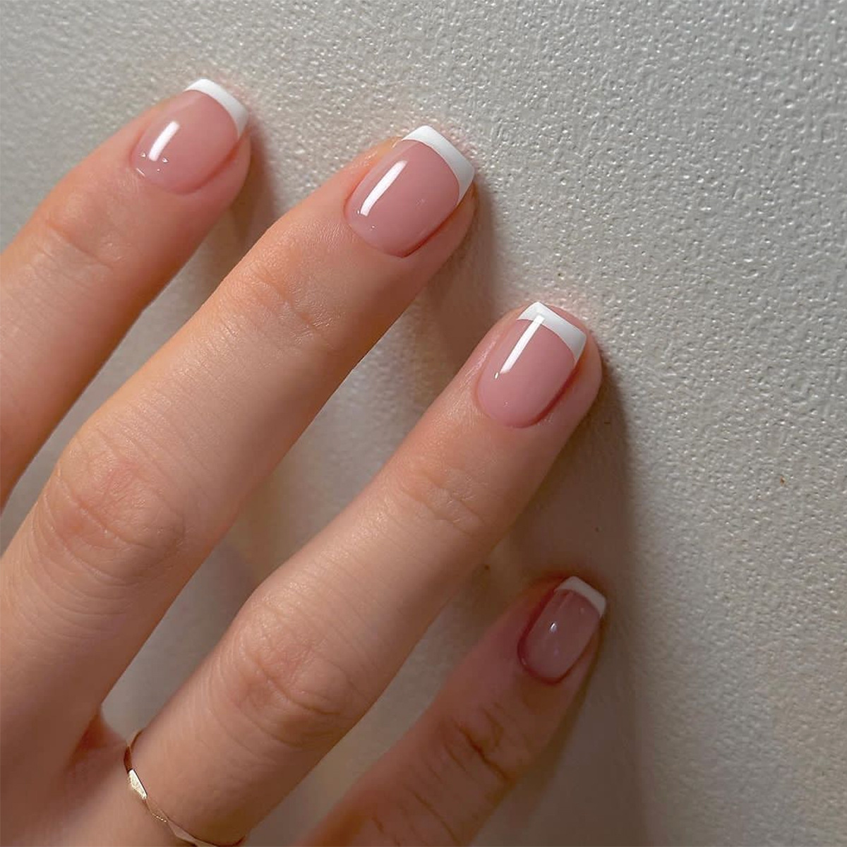 24ps/set Short Fake Nails for  - Nail Art French review and price