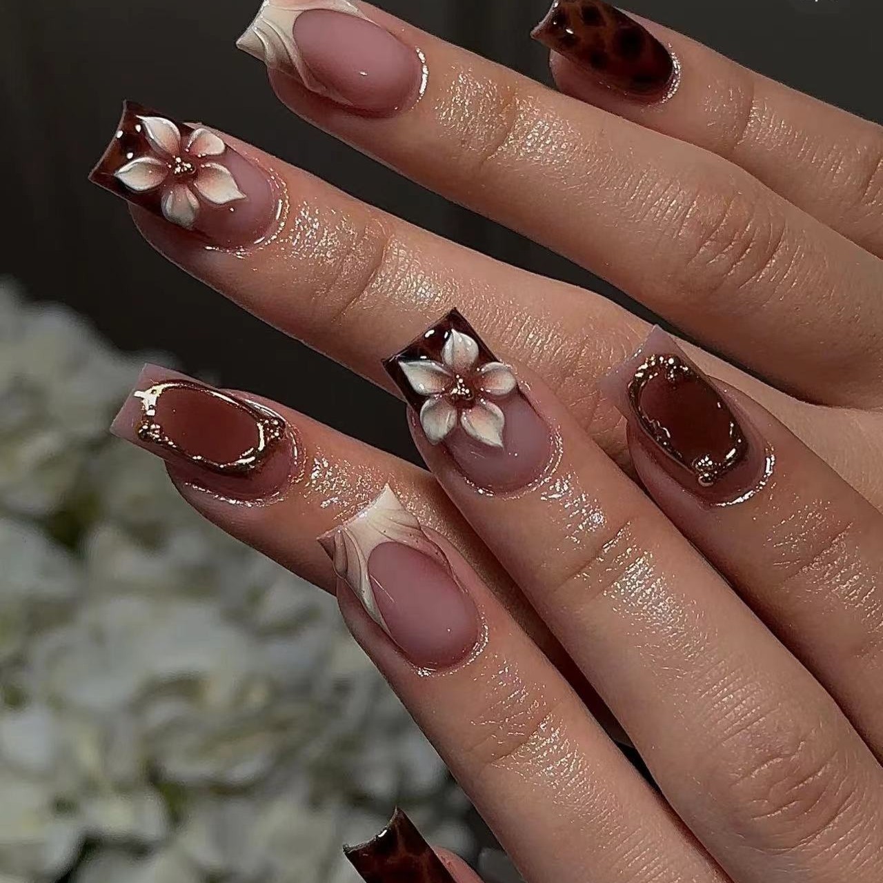 Short square fake nails for wo - Nail Art Press On review and price