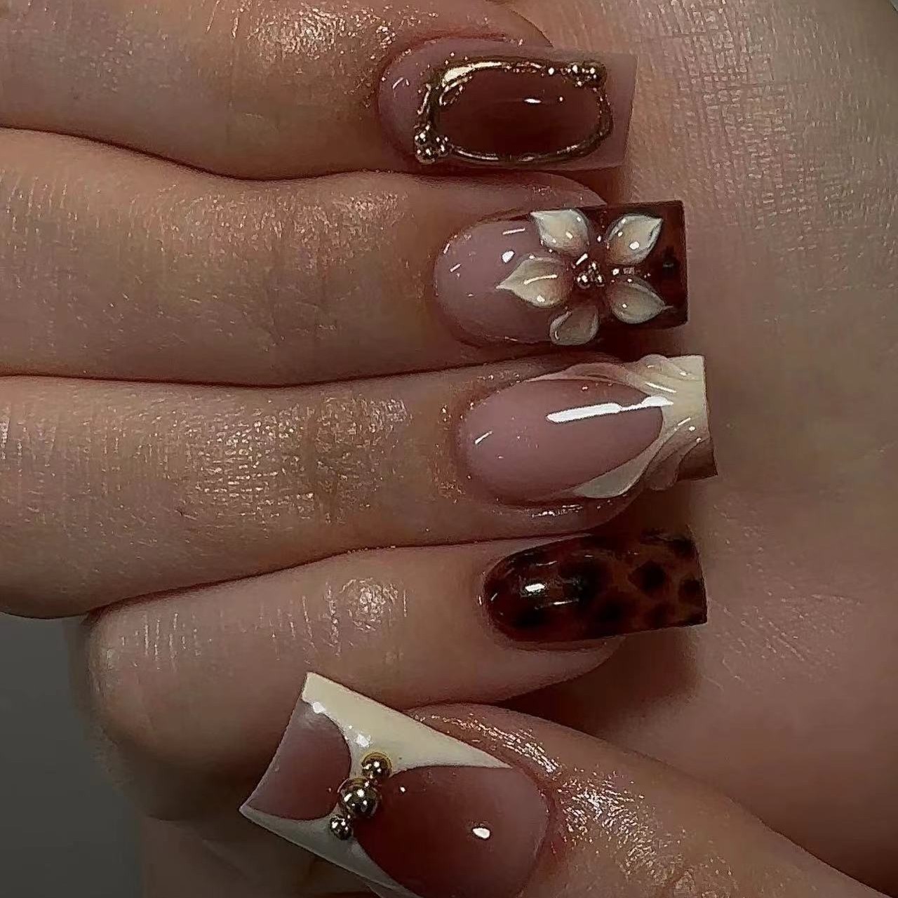 Short square fake nails for wo - Nail Art Press On review and price