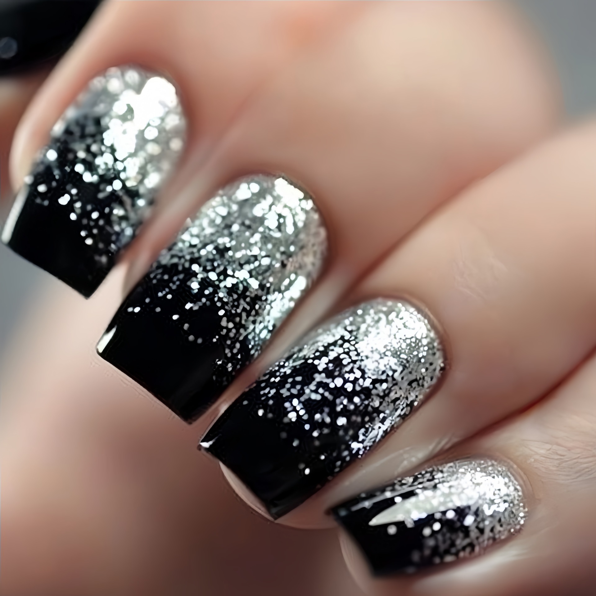 Short Medium fake nails Gradie - Nail Art Press On review and price