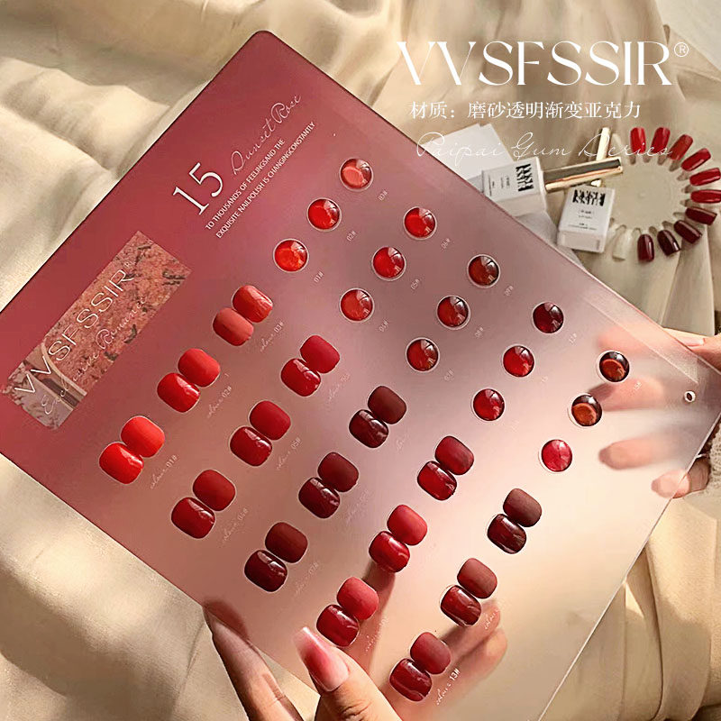 VVSFSSIR Nail 15 Colors Red Ge - Nail Art Red Cherry review and price