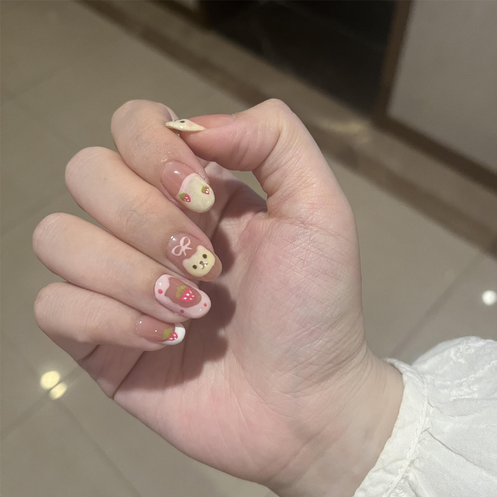 10Pcs Almond Press On Nails Wi - Nail Art Press On review and price