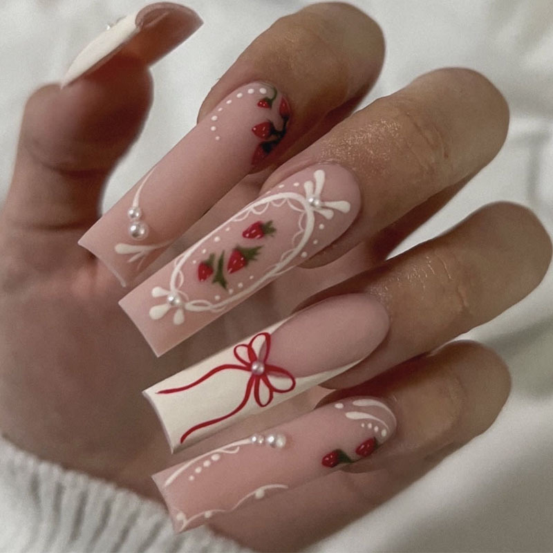 24pcs Flower Press on Nails Ar - Nail Art Quirky review and price