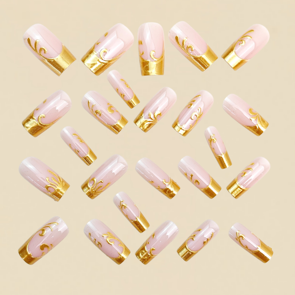 Medium Long Fake Nails for Wom - Nail Art Press On review and price