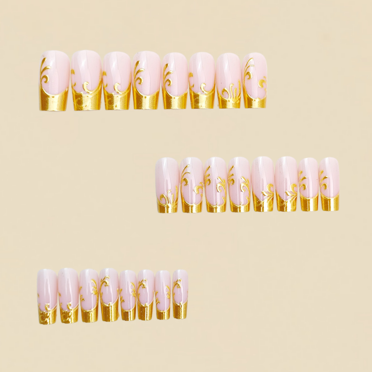 Medium Long Fake Nails for Wom - Nail Art Press On review and price